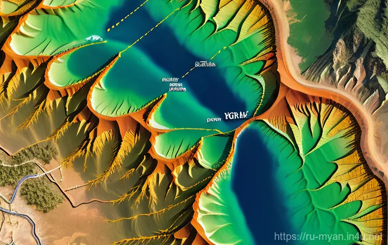 미얀마에서 발생한 주요 지진 사례 - **Prompt:** A detailed and artistic visualization of Myanmar's complex geological structure. The ima...